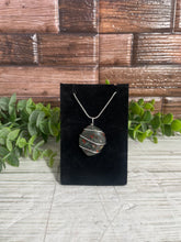 Load image into Gallery viewer, Bloodstone Wire-Wrapped Pendant