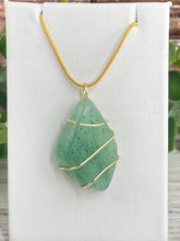 Load image into Gallery viewer, Green Aventurine Wire-Wrapped Pendant