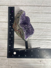 Load image into Gallery viewer, Amethyst Cluster On Metal Stand