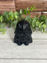 Load image into Gallery viewer, Black Obsidian Darth Vader Carving