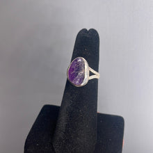 Load image into Gallery viewer, Amethyst Size 5 Sterling Silver Ring