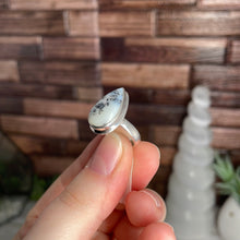 Load image into Gallery viewer, Dendritic Opal Size 6 Sterling Silver Ring