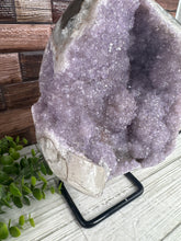 Load image into Gallery viewer, Amethyst and Calcite on Stand