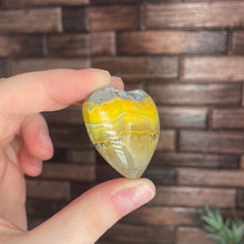 Load image into Gallery viewer, Bumblebee Jasper Heart