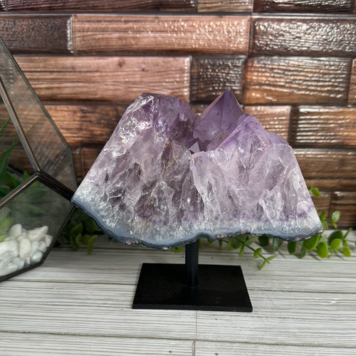 Amethyst On Metal Stand