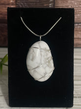 Load image into Gallery viewer, Howlite Wire-Wrapped Pendant