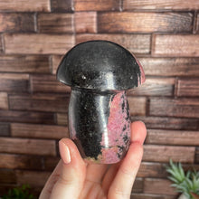 Load image into Gallery viewer, Rhodonite Mushroom Carving