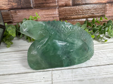 Load image into Gallery viewer, Fluorite Chameleon Carving