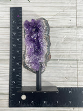 Load image into Gallery viewer, Amethyst Geode On Metal Stand