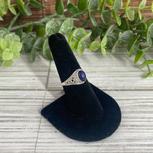 Load image into Gallery viewer, Lapis Lazuli Size 7 Sterling Silver Ring