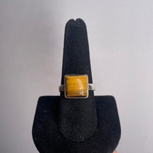 Load image into Gallery viewer, Tiger Eye Size 9 Sterling Silver Ring