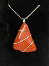 Load image into Gallery viewer, Red Jasper Wire-Wrapped Pendant