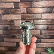Load image into Gallery viewer, Pyrite Mushroom Carving