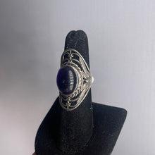 Load image into Gallery viewer, Amethyst Size 6 Sterling Silver Ring