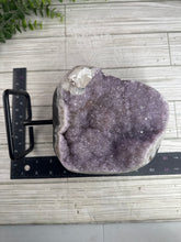 Load image into Gallery viewer, Amethyst and Calcite on Stand