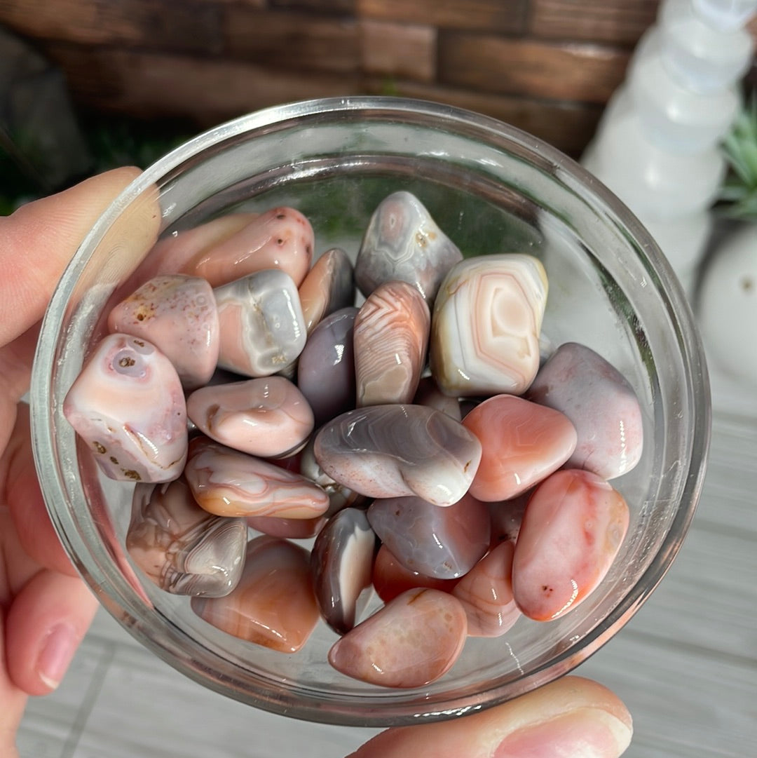 Pink Botswana Agate Tumble