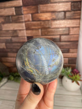 Load image into Gallery viewer, Sunset Labradorite Sphere Large