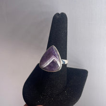 Load image into Gallery viewer, Amethyst Size 9 Sterling Silver Ring