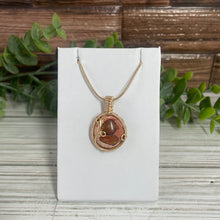 Load image into Gallery viewer, Fire Opal Wire-Wrapped Pendant
