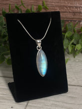 Load image into Gallery viewer, Rainbow Moonstone Sterling Silver Pendant