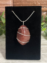 Load image into Gallery viewer, Strawberry Quartz Wire-Wrapped Pendant
