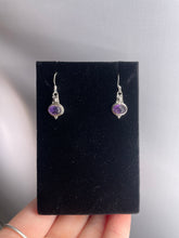 Load image into Gallery viewer, Amethyst Sterling Silver Earrings