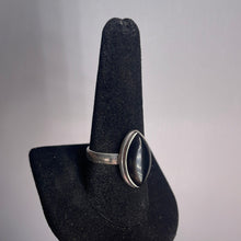 Load image into Gallery viewer, Black Onyx Size 10 Sterling Silver Ring