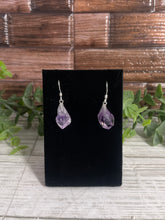 Load image into Gallery viewer, Amethyst Point Sterling Silver Earrings