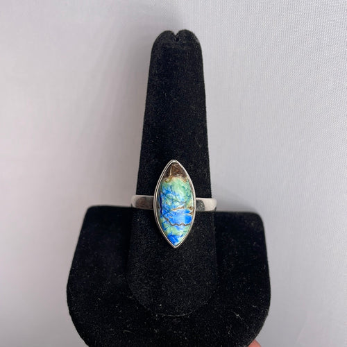Azurite Size 9 Sterling Silver Ring