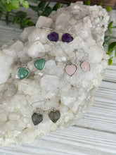 Load image into Gallery viewer, Sterling Silver Heart Earrings