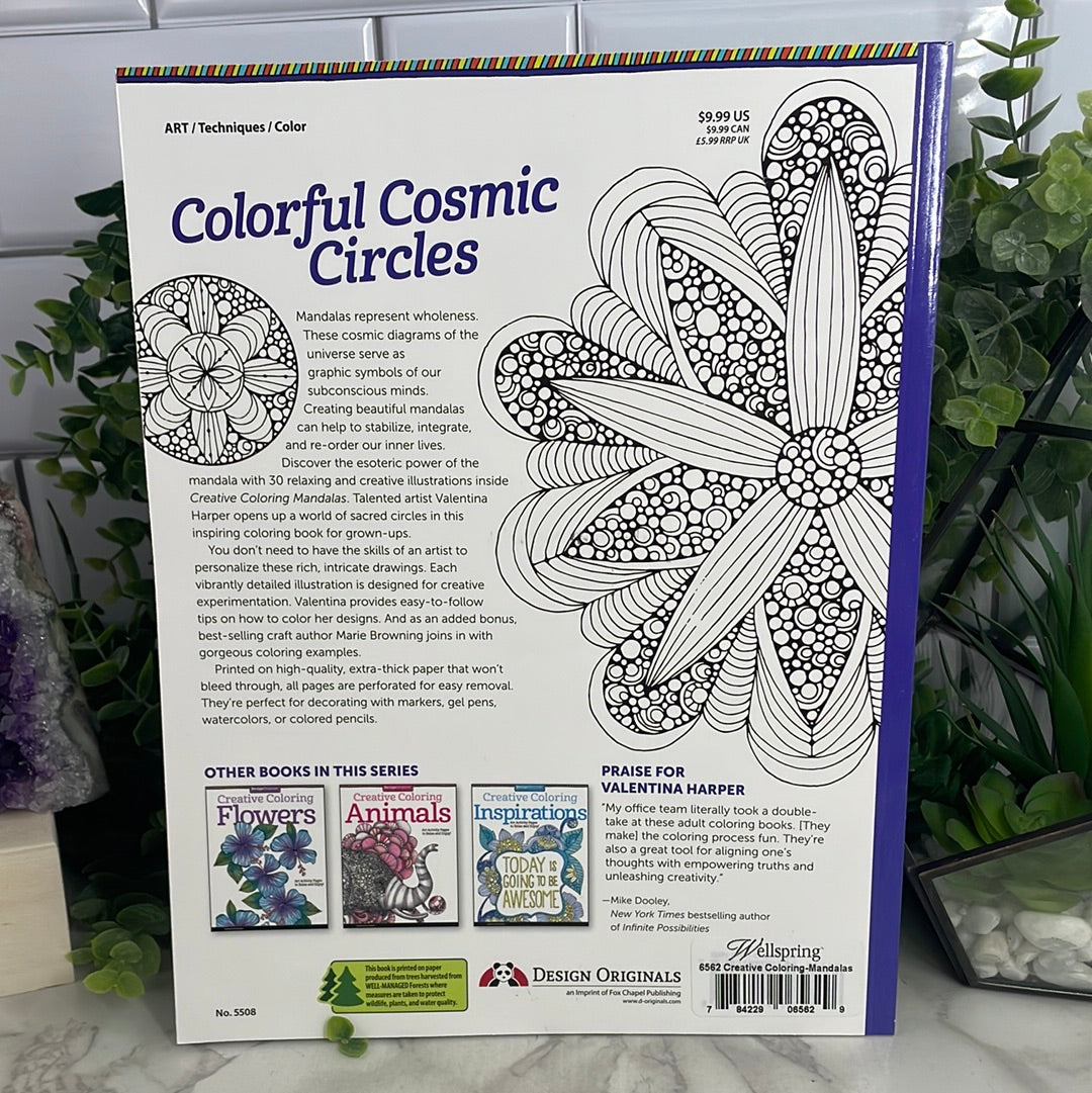 Creative Coloring Mandalas – Buried Treasures Crystals