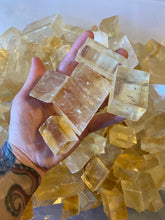 Load image into Gallery viewer, Golden Optical Calcite Cube (1) | Calcite Crystals Stones Rocks & Minerals