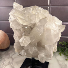 Load image into Gallery viewer, Clear Quartz Cluster on Stand