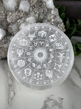 Load image into Gallery viewer, Zodiac Selenite Plate