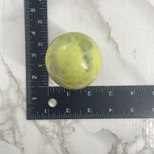Load image into Gallery viewer, Lemon Serpentine Sphere