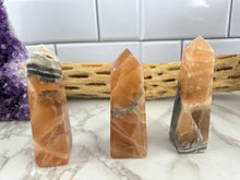 Load image into Gallery viewer, Banded Honey Calcite Tower