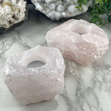 Load image into Gallery viewer, Rose Quartz candle holder