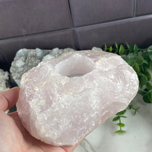 Load image into Gallery viewer, Rose Quartz candle holder