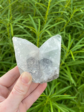 Load image into Gallery viewer, Dogtooth Calcite Twin Crystal with Hematite Inclusion