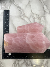 Load image into Gallery viewer, Rose Quartz Twin Tower