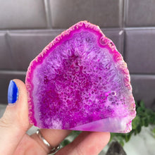 Load image into Gallery viewer, Dyed Agate Geode Half Small
