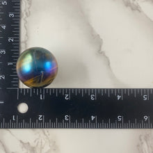 Load image into Gallery viewer, Titanium Aura Tiger Eye Sphere