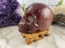 Load image into Gallery viewer, Strawberry Quartz Skull