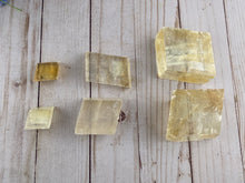 Load image into Gallery viewer, Golden Optical Calcite Cube (1) | Calcite Crystals Stones Rocks & Minerals