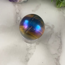 Load image into Gallery viewer, Titanium Aura Tiger Eye Sphere