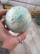 Load image into Gallery viewer, Blue Aragonite Sphere