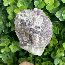 Load image into Gallery viewer, Raw Lepidolite On Metal Stand