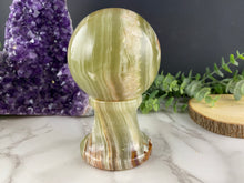 Load image into Gallery viewer, Onyx Sphere and Stand