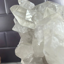 Load image into Gallery viewer, Clear Quartz Cluster on Stand