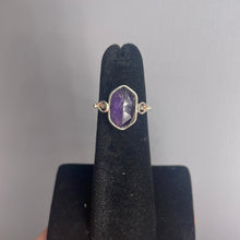 Load image into Gallery viewer, Amethyst Size 4 Sterling Silver Ring